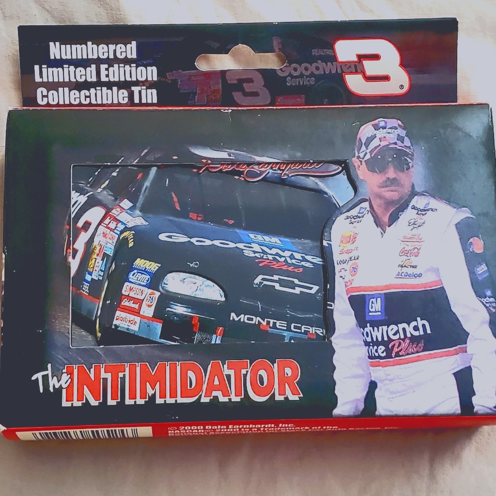 Dale Earnhardt Collectors Tin & 2 Decks of Cards